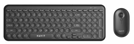 Набір бездротовий клавіатура+мишка HV-KB254GCM black