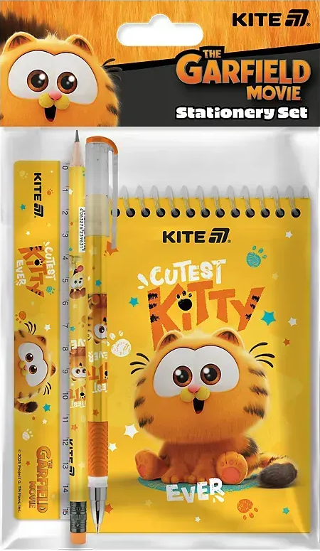 Набір канцтоварів 4 предмети Garfield