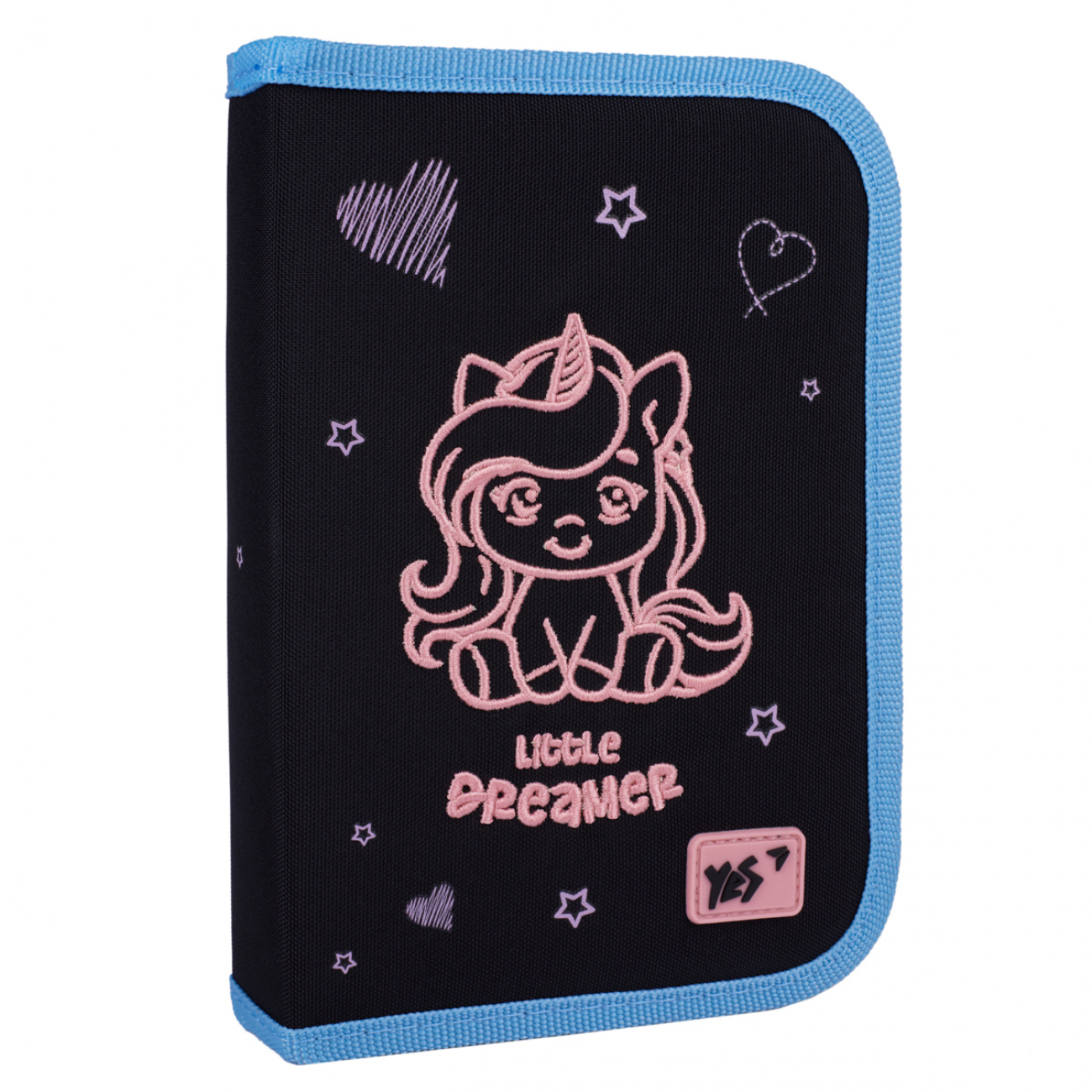 Пенал «1В» Cute Unicorn тв., одинарний, з 2 клапани