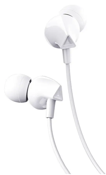 Навушники вакуумні M60 1,2м white+мікрофон