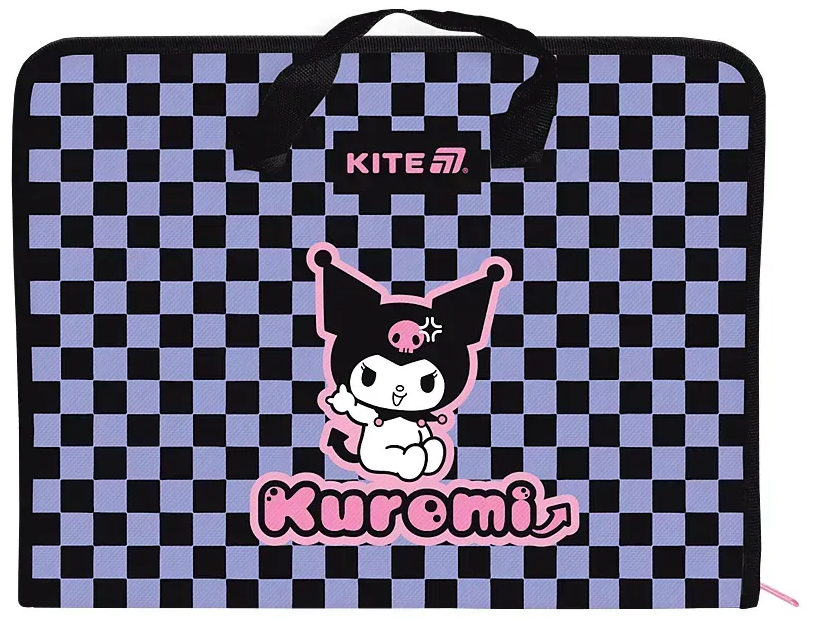 Папка-портфель А4+ Kuromi на блискавці