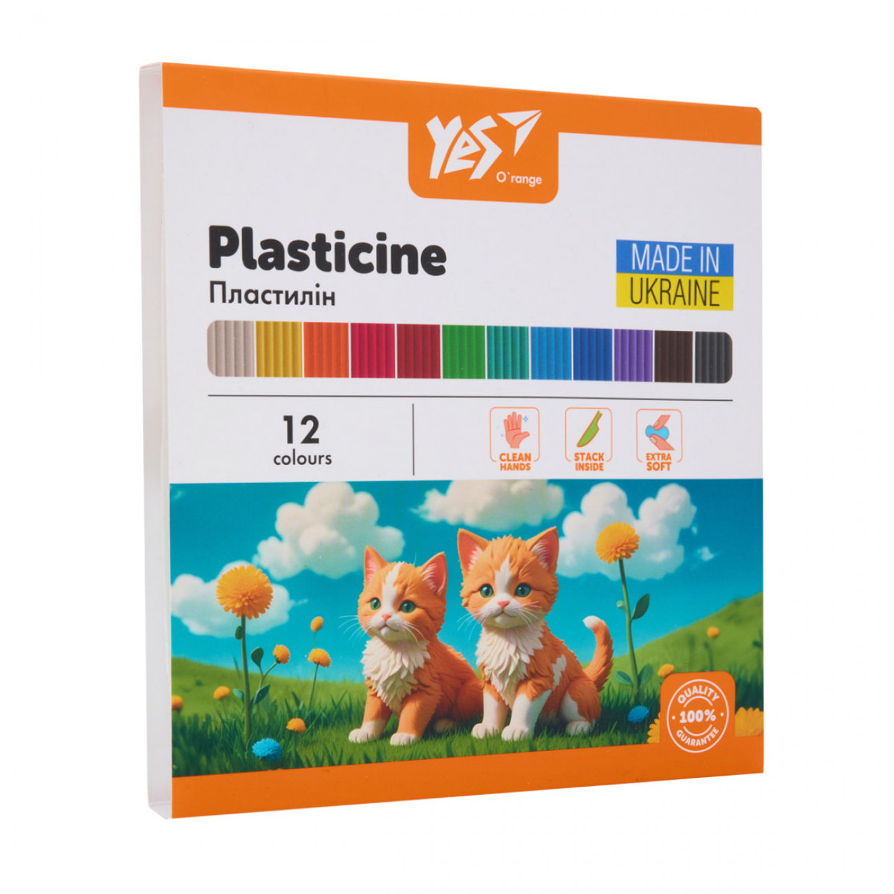 Пластилін O'range Line 12 кольорів 240гр