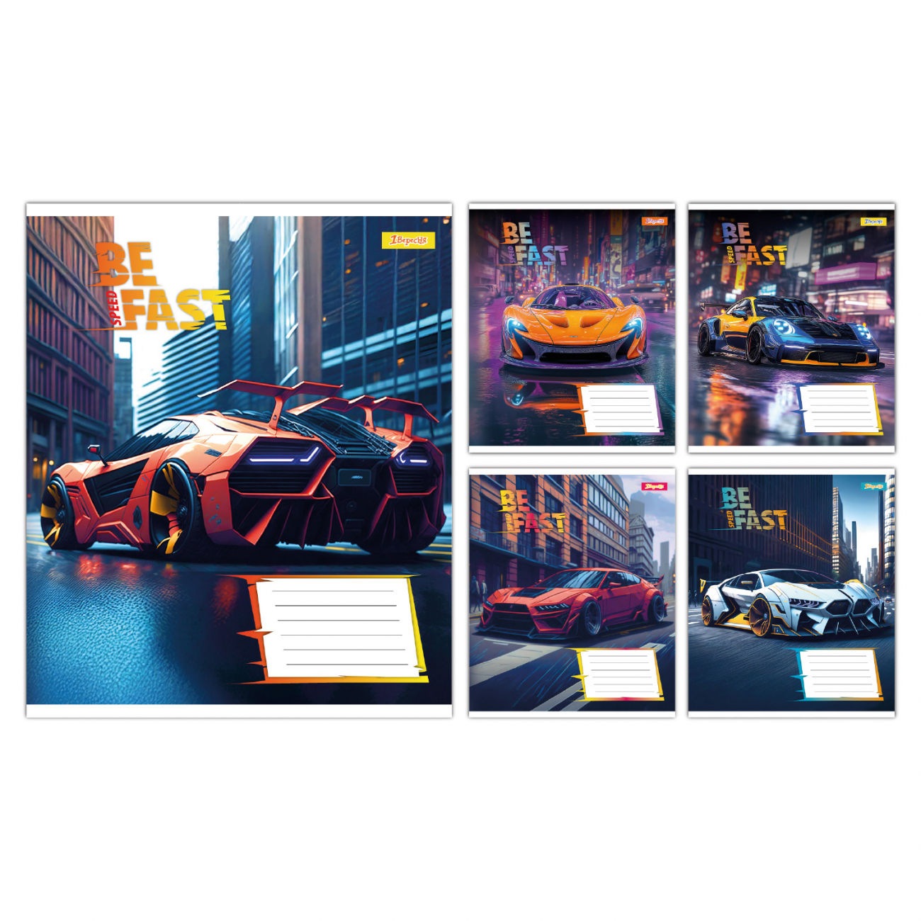 Зошит 24 аркуші клітинка 1В Be Fast