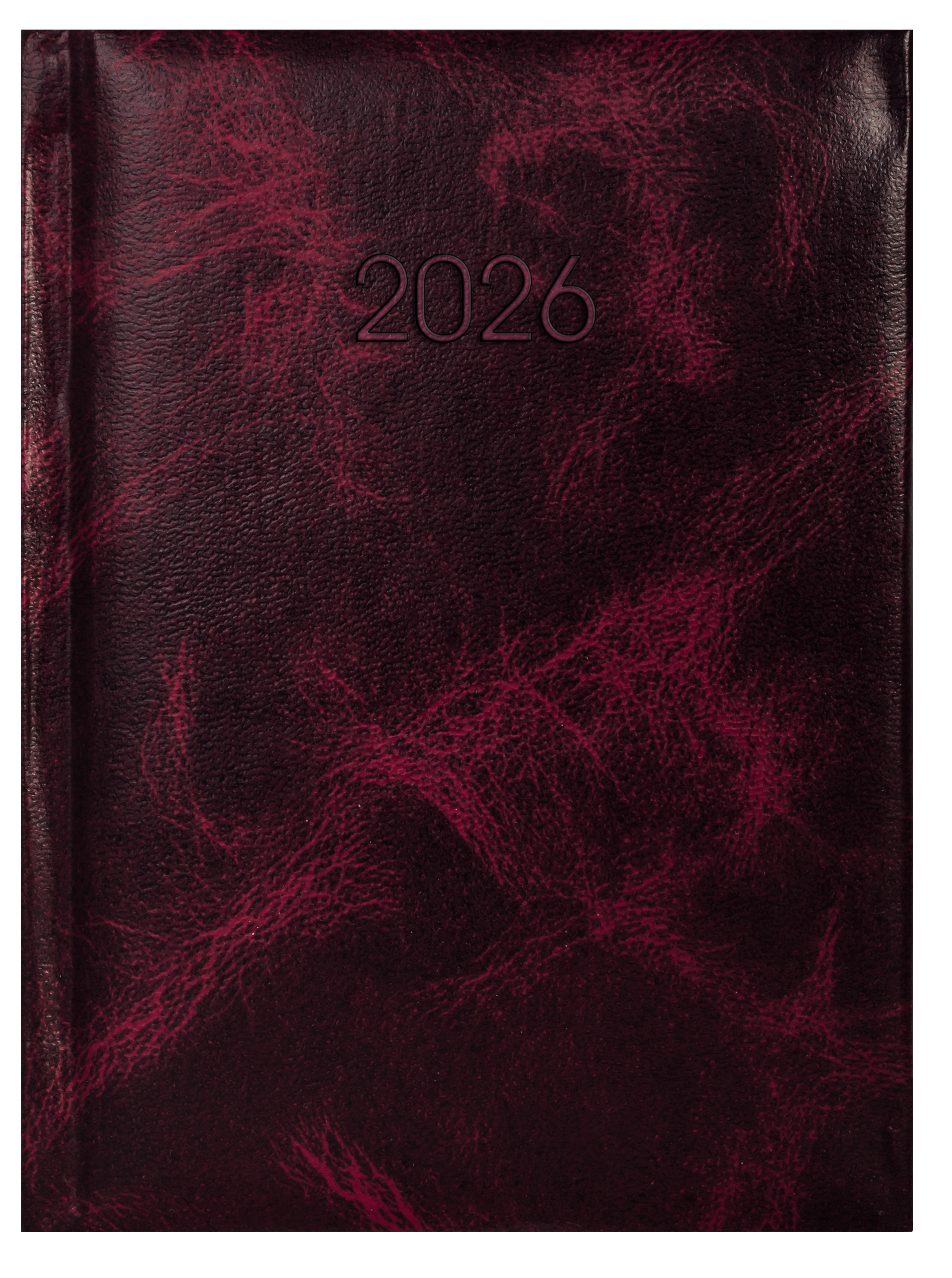 Щоденник А5 датований 2025 Prime бордо