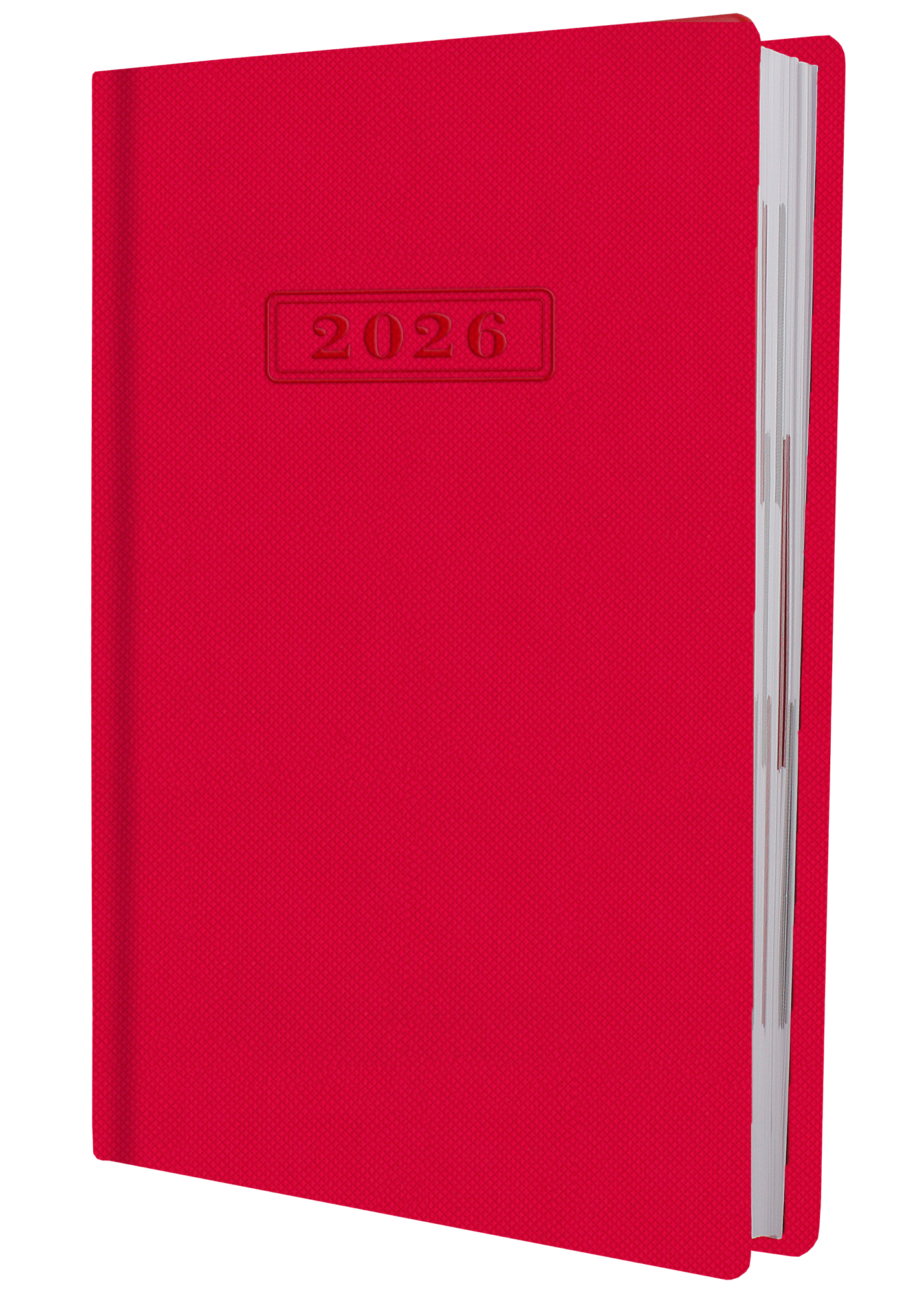 Щоденник А5 датований 2025 Square червоний
