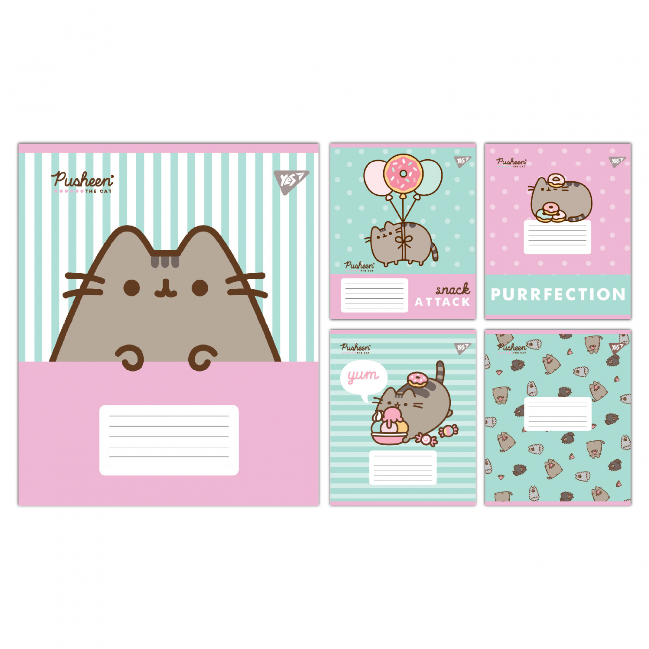 Зошит 18 аркушів лінія Pusheen Candy
