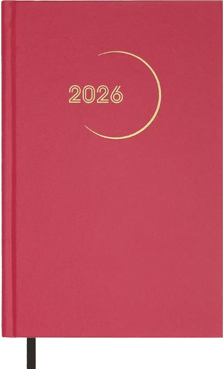 Щоденник А5 дат2026 Madam малиновий