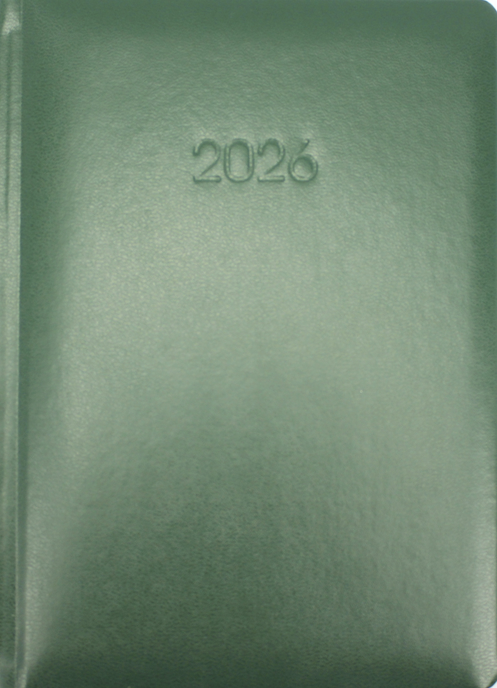 Щоденник А5 дат2026 Samba темно-зелений
