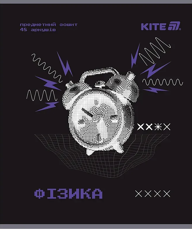 Зошит 48 аркушів клітинка Предметка-Фізика гібр лак+УФ, Techno