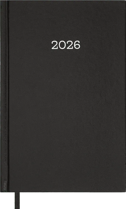 Щоденник А5 дат2026 Simple чорний
