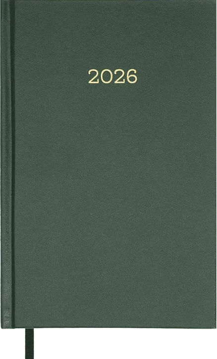 Щоденник А5 дат2026 Simple зелений