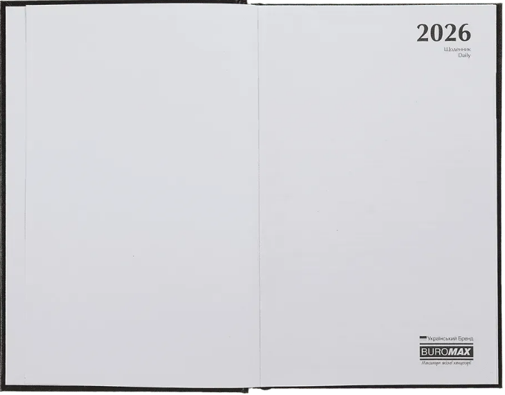 Щоденник А5 дат2026 Simple червоний