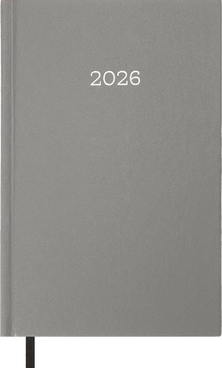 Щоденник А5 дат2026 Simple сірий