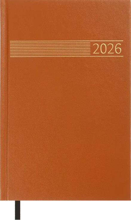 Щоденник А5 дат2026 Time коричневий