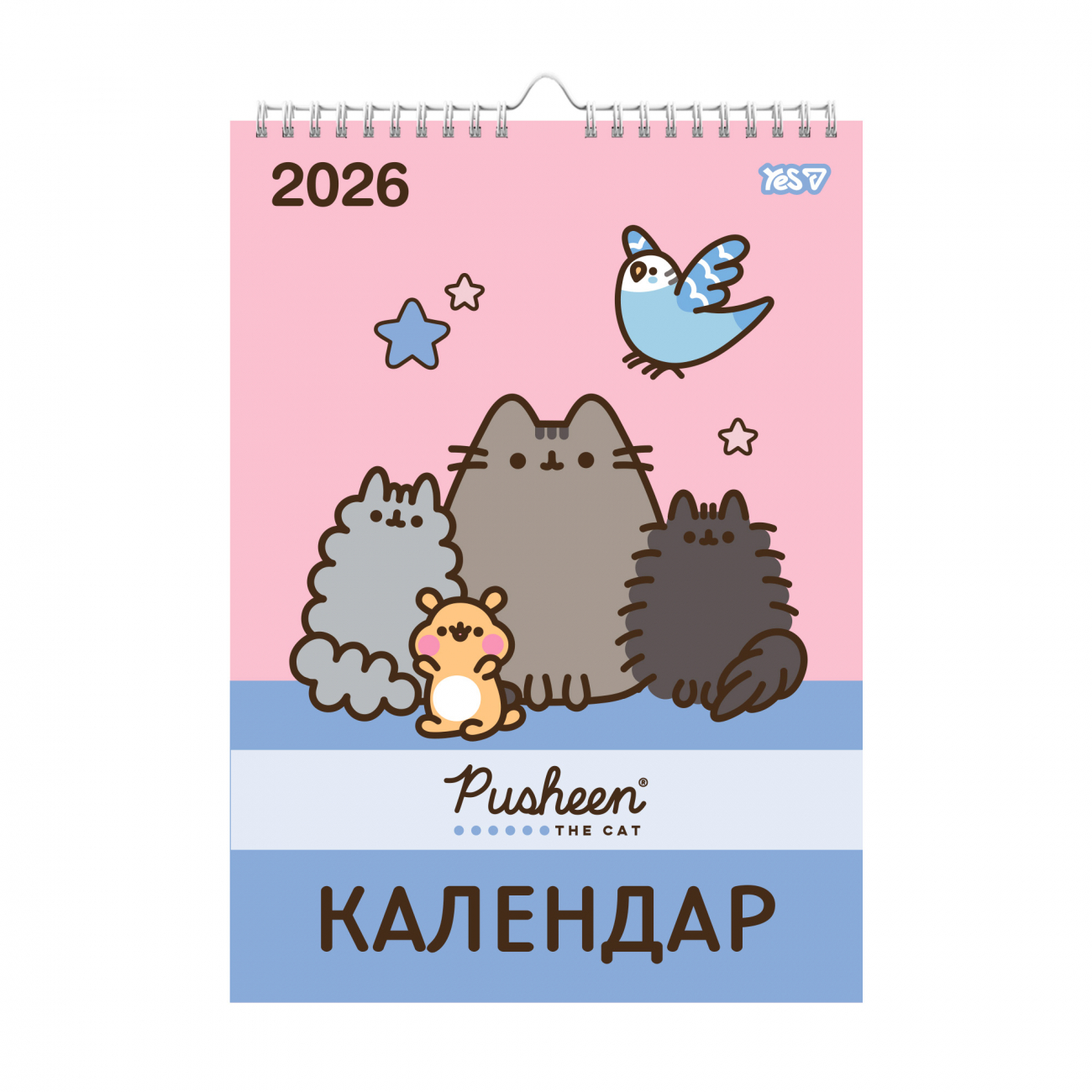Календар-планер настін. А3 Pusheen 2026