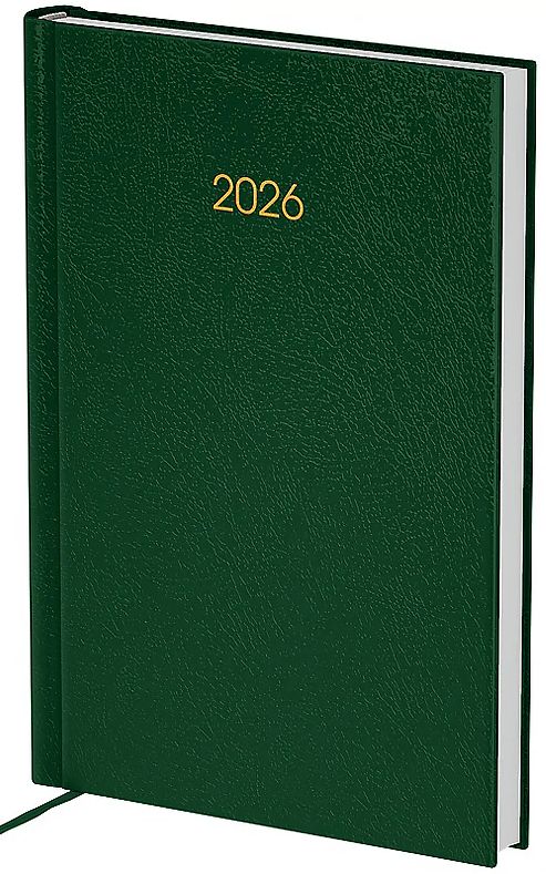 Щоденник А5 дат2026 Classic City з/т темно-зелений
