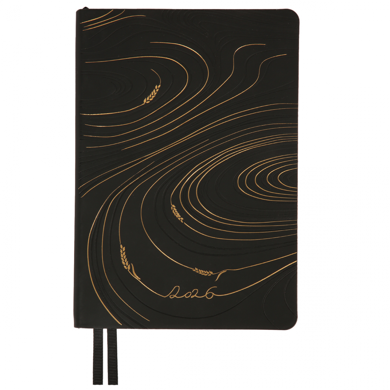 Щоденник А5 «Leo Planner» дат2026 184 аркуші Enigma мяка обкладинка, чорний