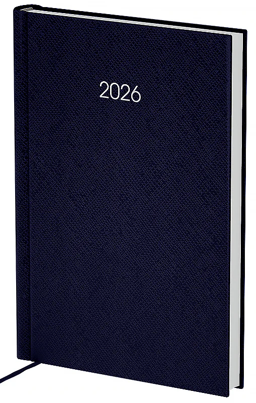 Щоденник А5 дат2026 Classic Style, с/т темно-синій