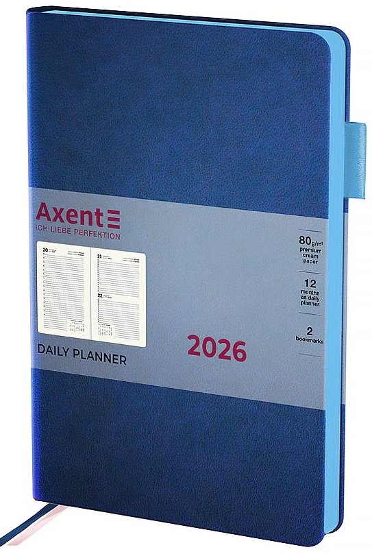 Щоденник А5 дат2026 Partner Soft Muse, синій