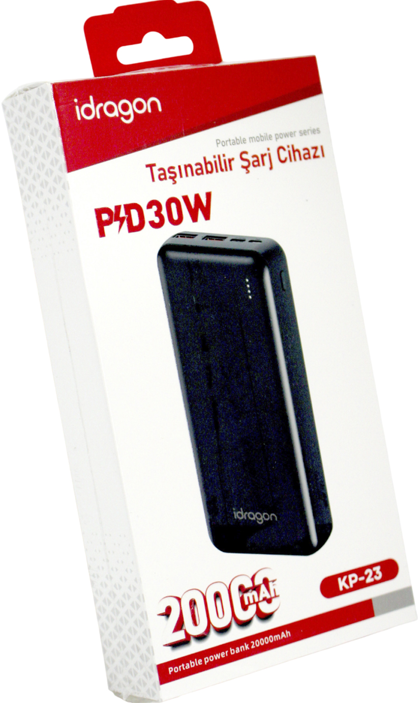 УМБ «Idragon» Power Bank 20000mAh 30W black