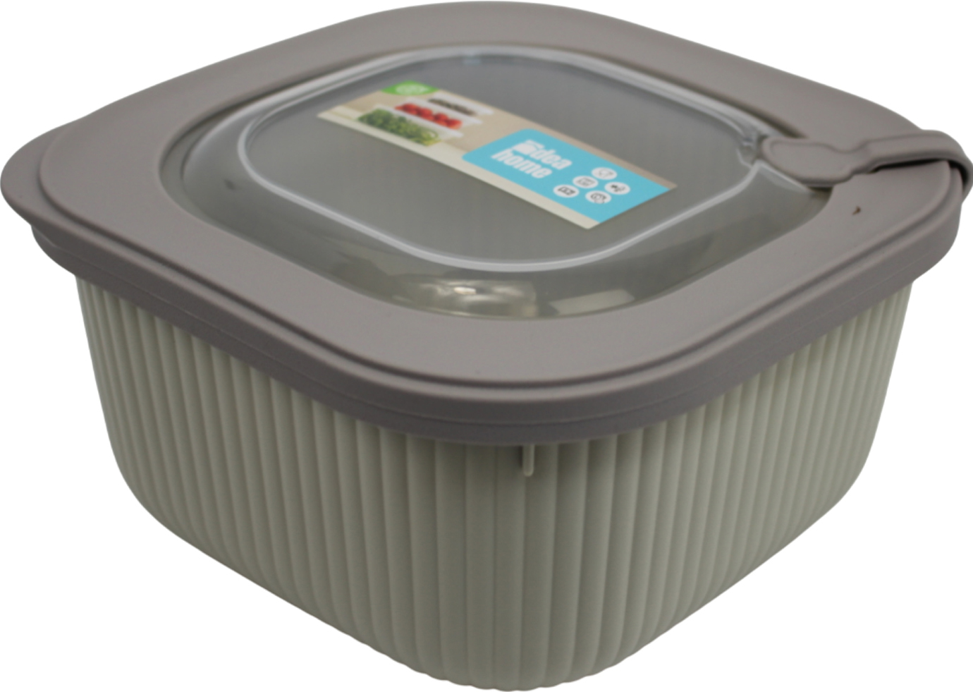 Контейнер для харч. прод. пластиковий «Idea Home Line Box Bej» 1,1л квадр.