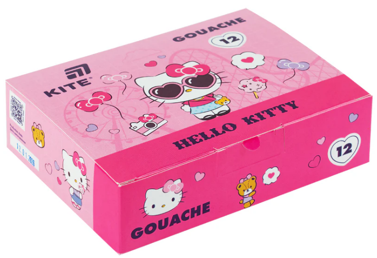 Гуаш 12 кольорів 20мл «Hello Kitty»