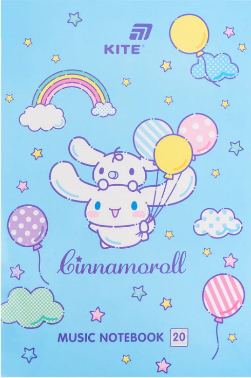 Нотний зошит А4 20 аркушів Cinnamoroll