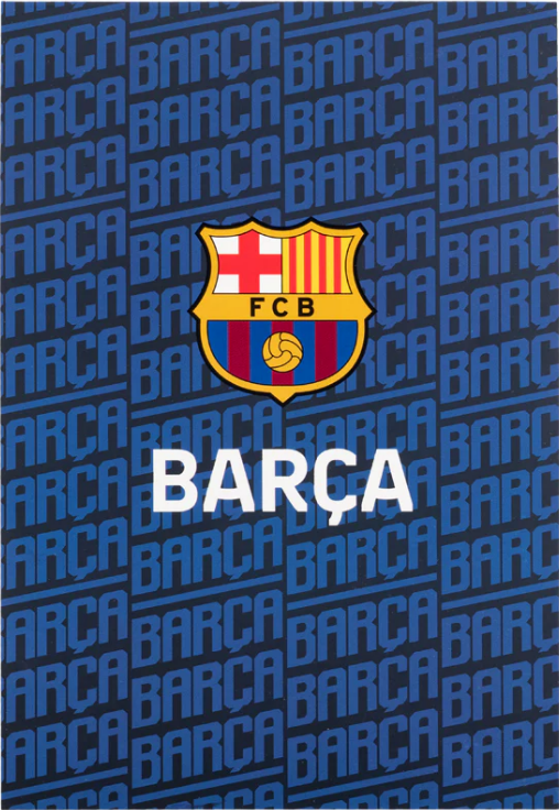 Блокнот А5 50 аркушів клітинка тверда обкладинка FC Barcelona