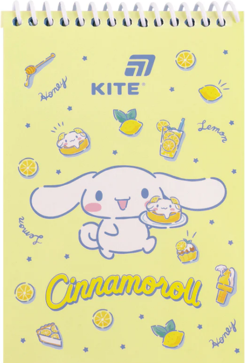Блокнот пруж. А6 48 аркушів б/лінія Cinnamoroll