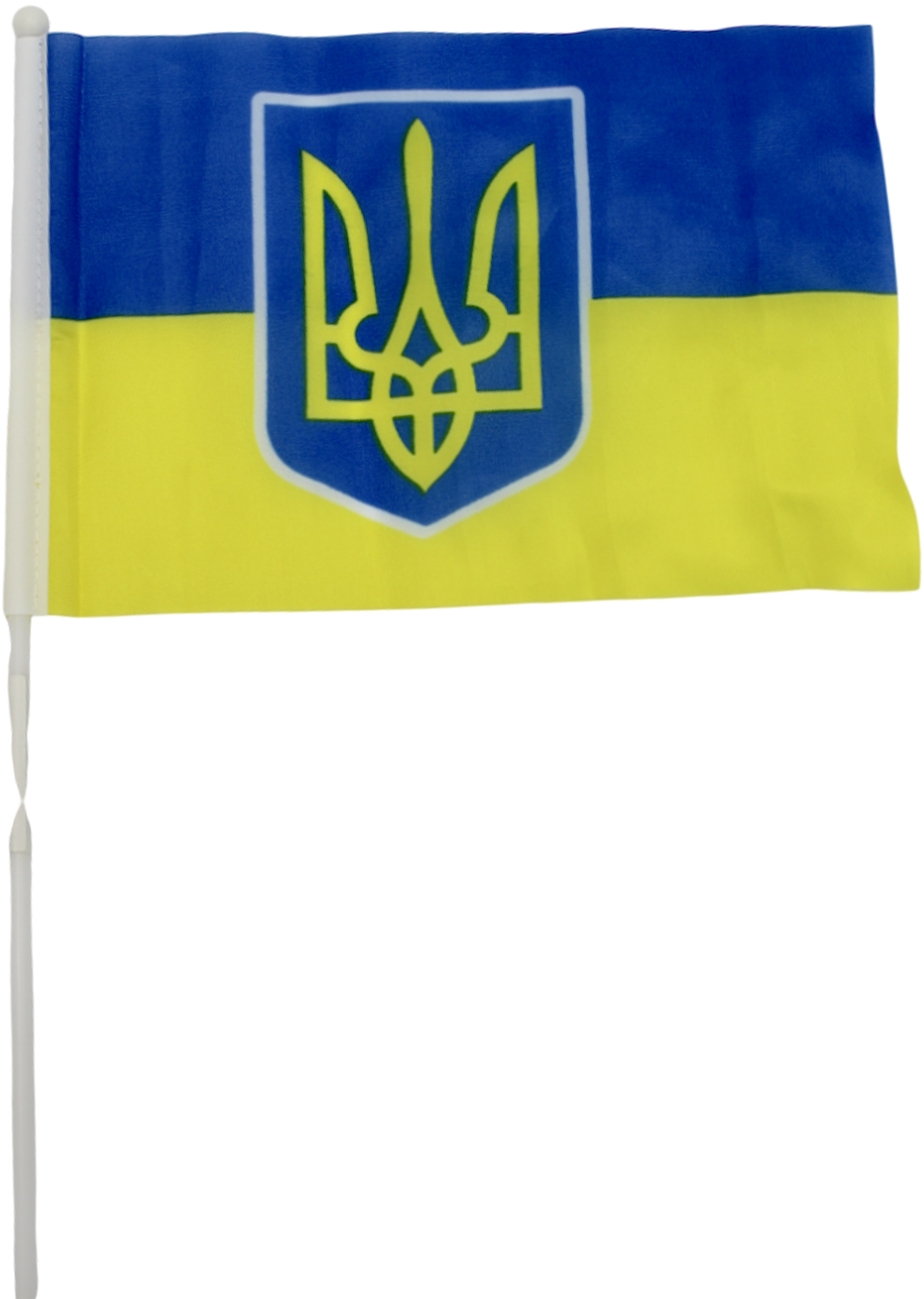 Прапорець України герб 21×14см
