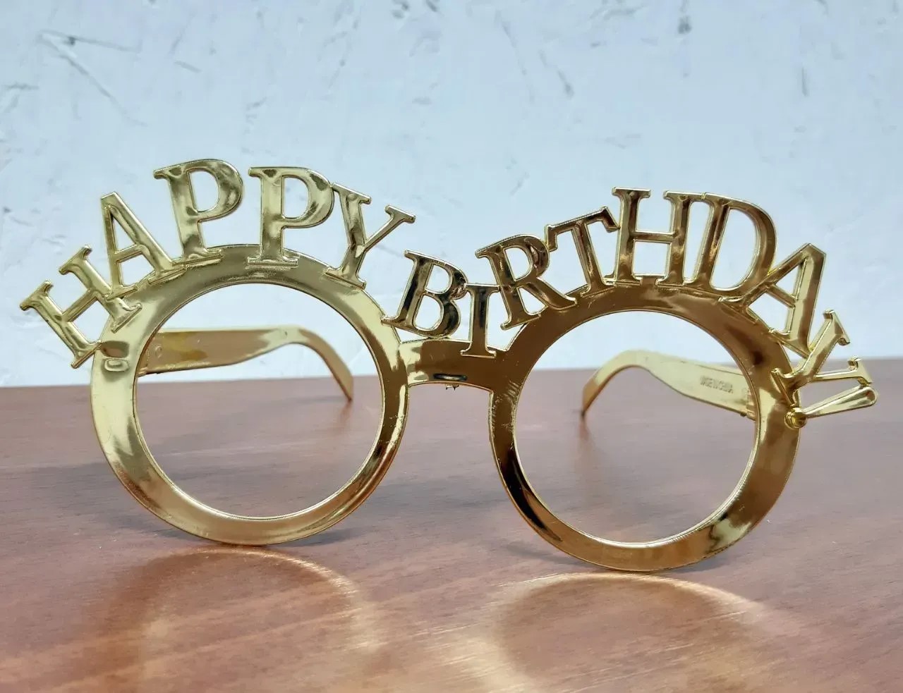 Окуляри «Happy birthday» золото