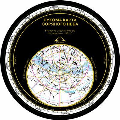 Карта «Астрономія. Рухома карта зоряного неба»