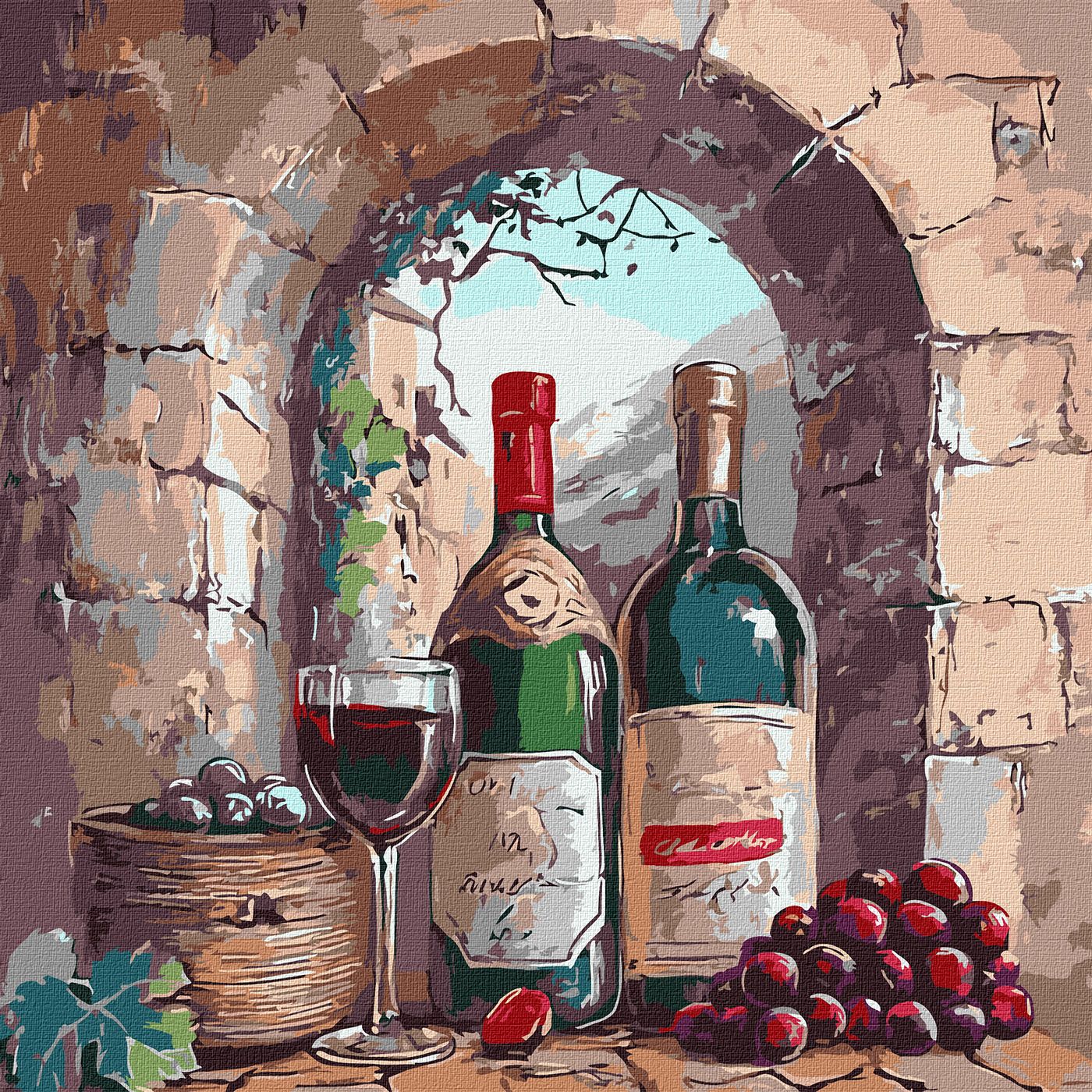 Картини по номерах акрилові «Смак витримки» 40×40см