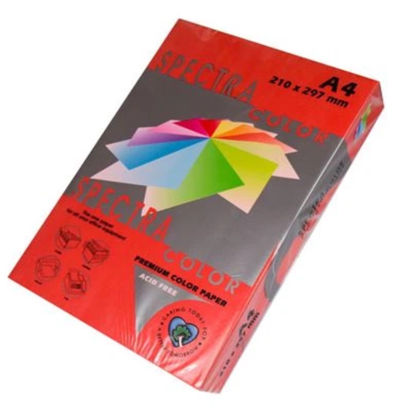 Папір кольоровий А3 160г/м інт. Spectra Color Red 250 (червоний)