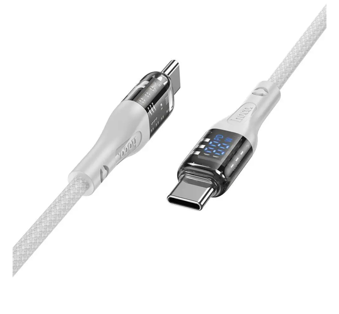 Кабель Type-C > Type-C U115 1,2м 3A 100w with display grey