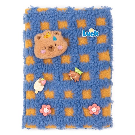 Блокнот А5 80 аркушів клітинка м'яка обкладинка асорті Kids line. Capybara18″