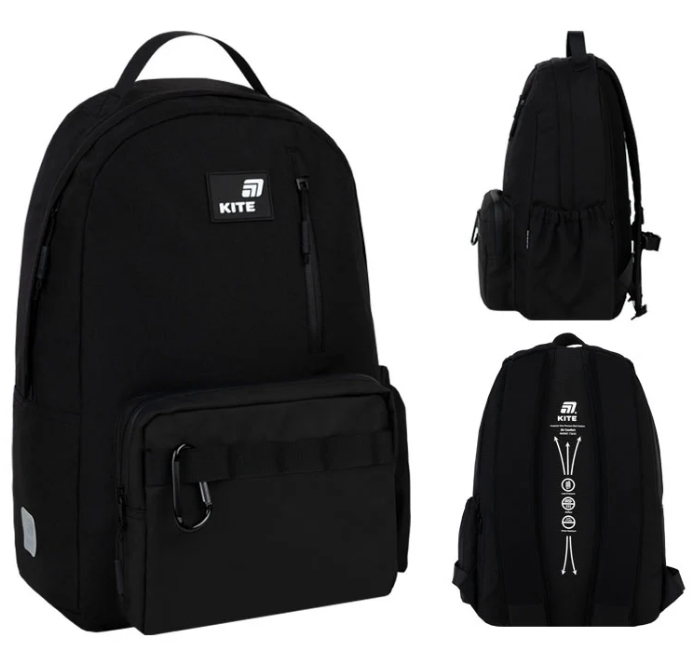 Рюкзак Education teens 949L Black 1 відділення, 5 кишень