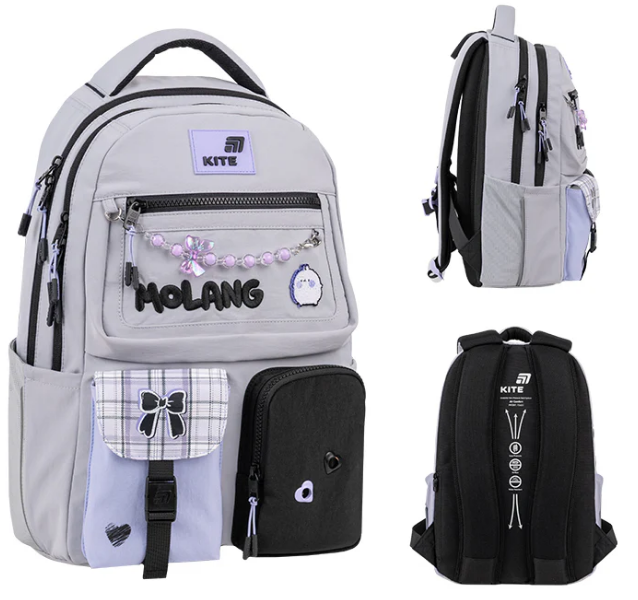 Рюкзак Education teens Molang 2 відділення, 6 кишень