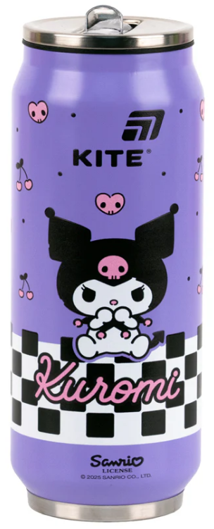 Термос з трубочкою металевий 0,53л Hello Kitty