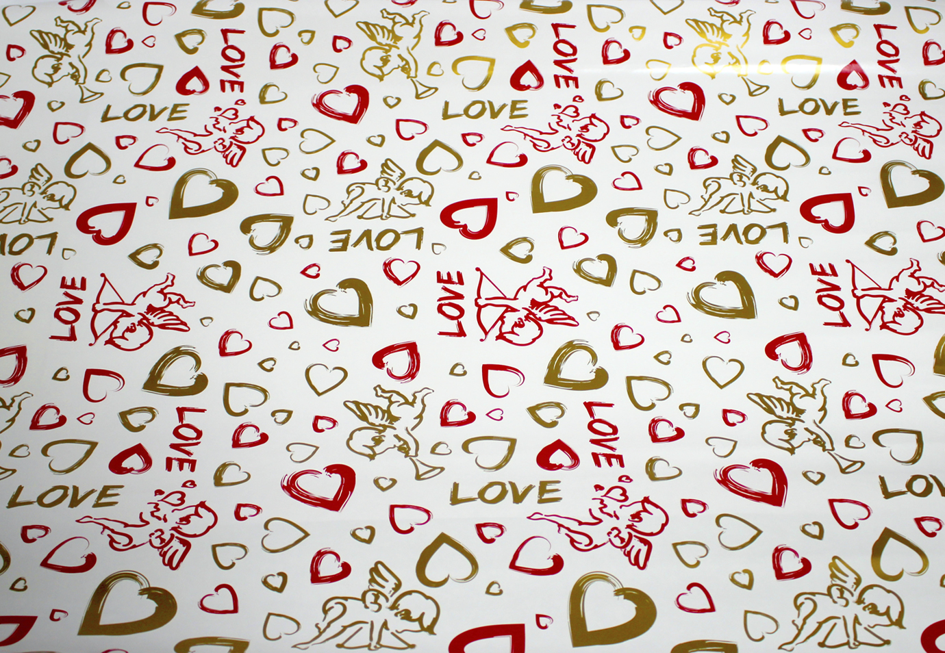 Папір пакувальний 70×100см Love