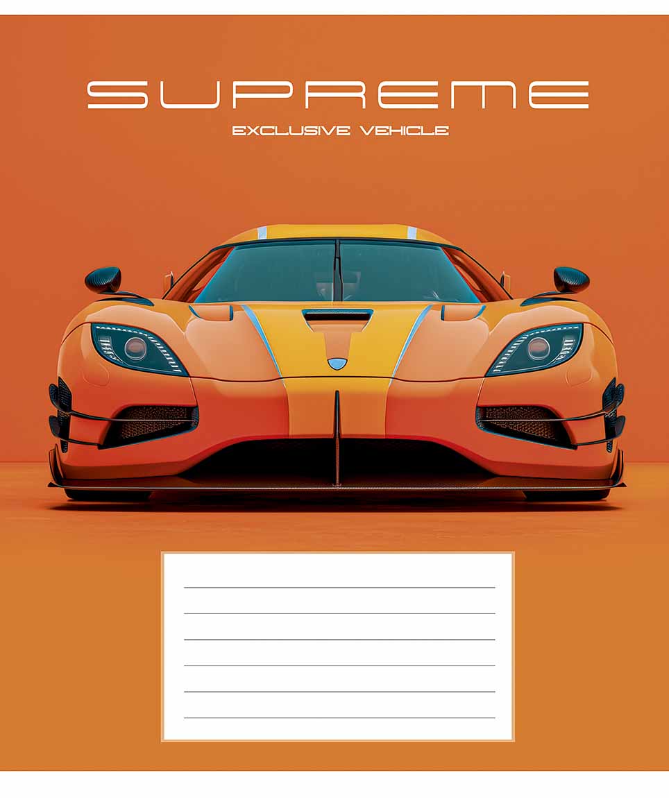 Зошит 24 аркуші лінія Star «Supreme vehicl» ВД-лак