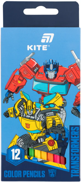 Олівці кольорові 12 кольорів Transformers