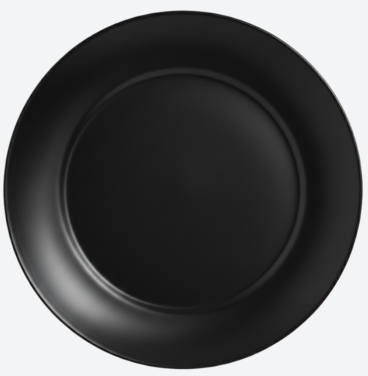 Тарілка обідня скло «Luminarc.Apy black» 25см