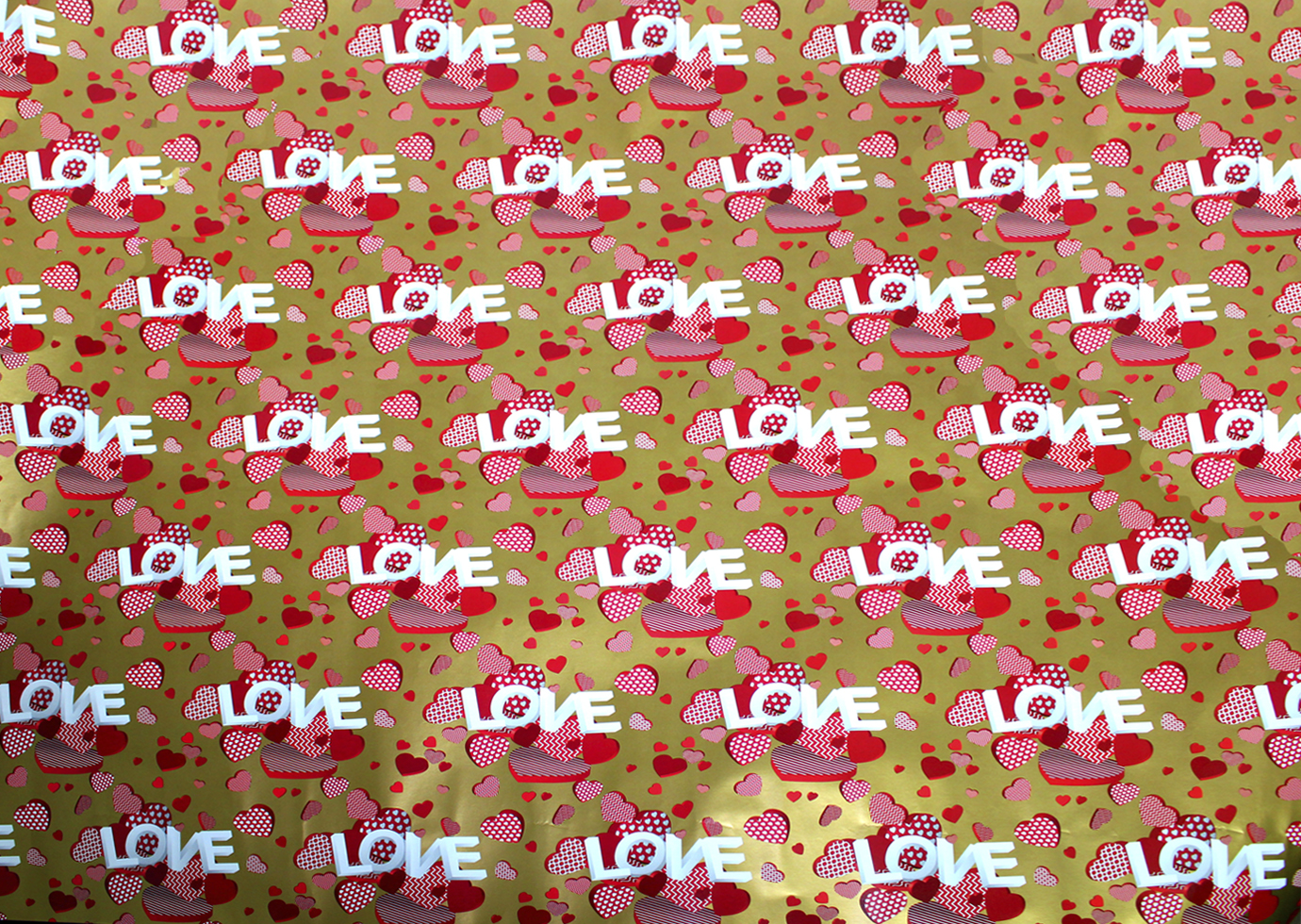 Папір пакувальний 70×100см Love