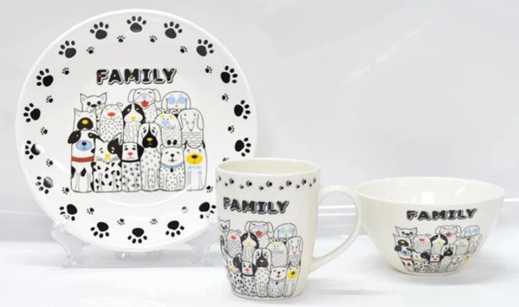 Сервіз дитячий керамічний 3 предмети «Ardesto Family»
