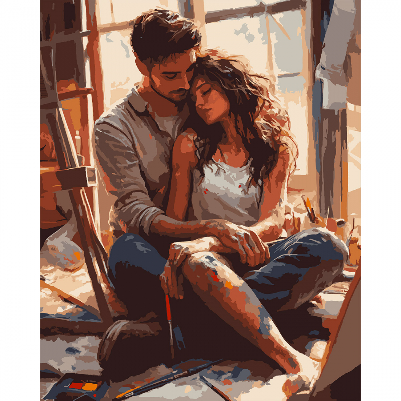 Картини по номерах «Santi» Закохані 40×50см