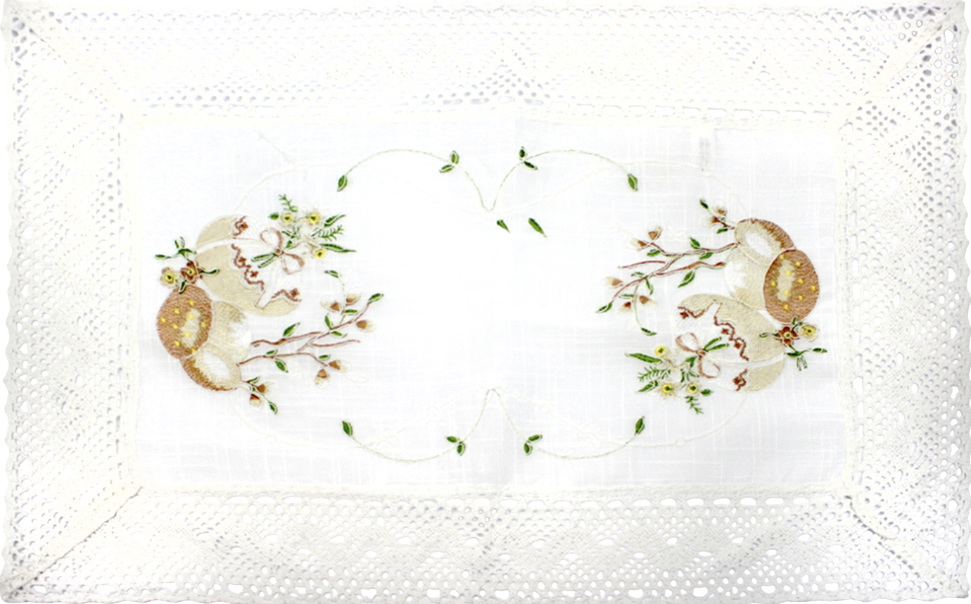 Великодня серветка «Паска з котиками» прямок. 62×44см