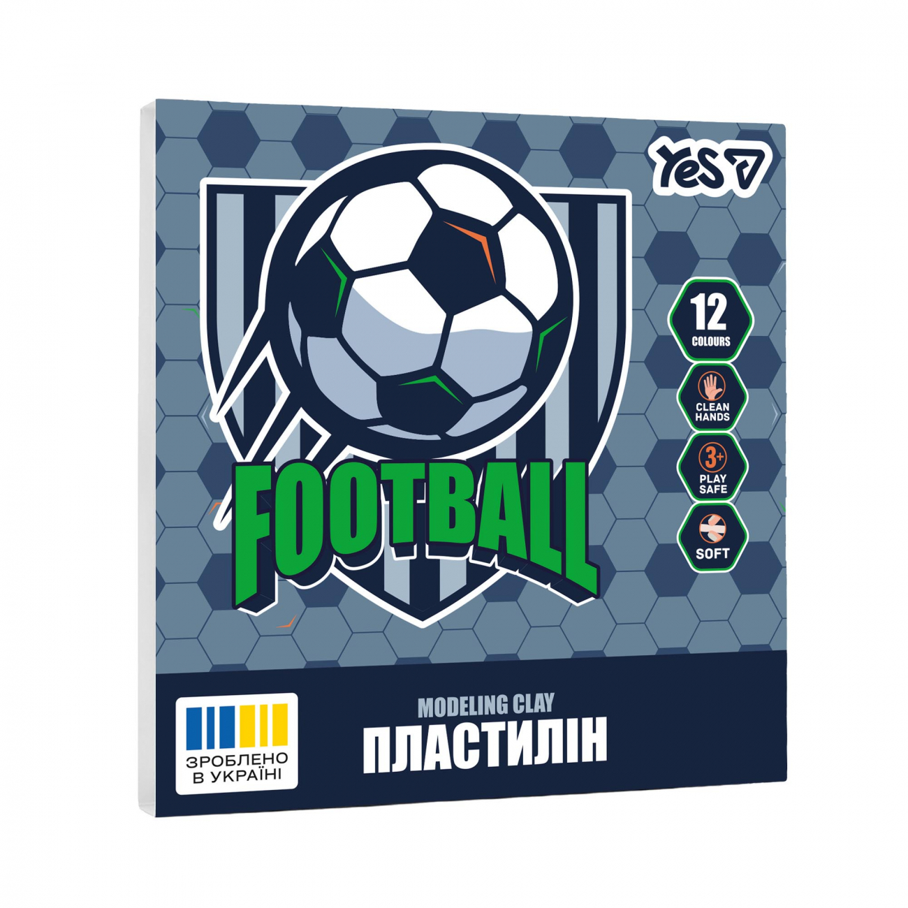 Пластилін Football 12 кольорів 240гр
