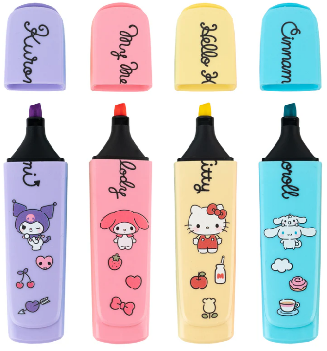 Набір текстмаркерів Highlighter Hello Kitty 4 шт