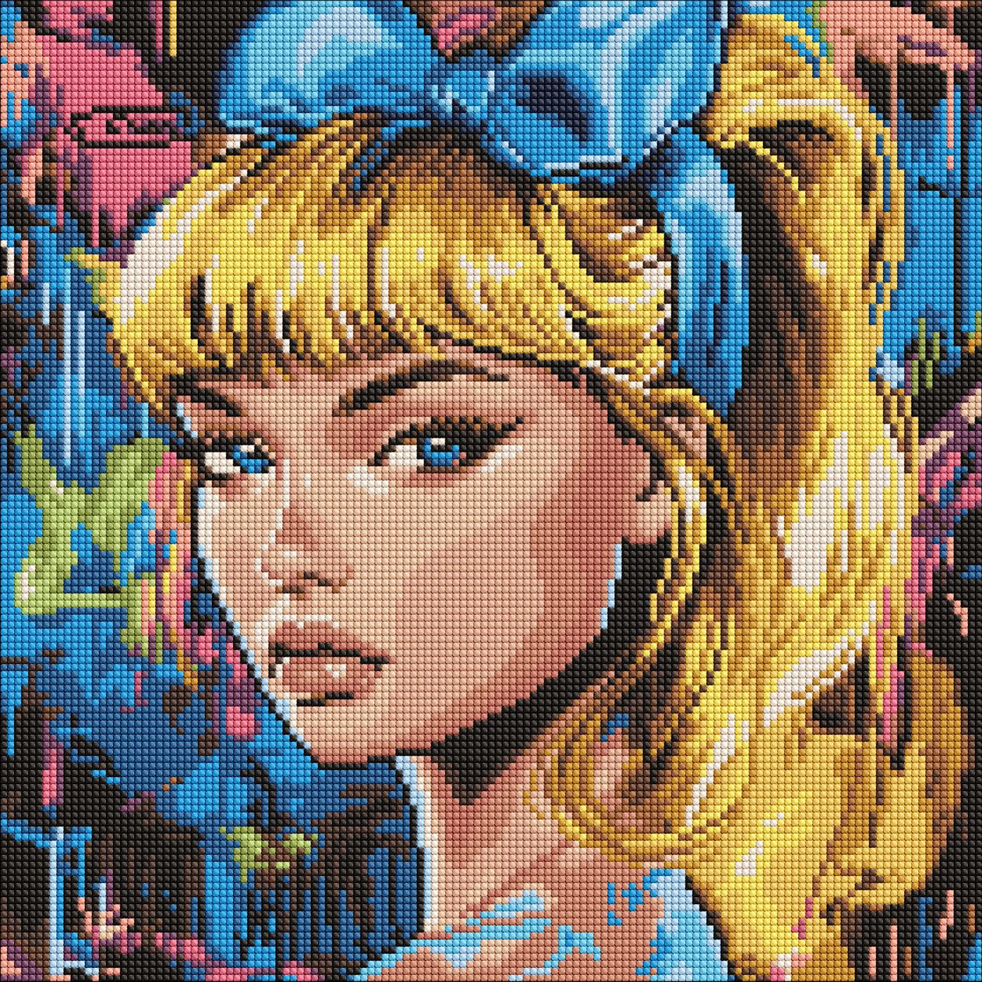 Набір з алмазною мозаїкою «Сучасна Попелюшка» 40×40см